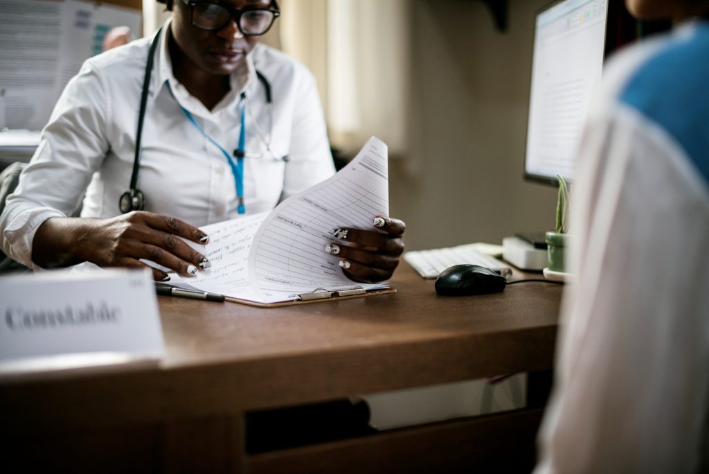 Patient is meeting a doctor